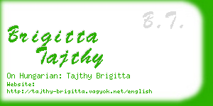 brigitta tajthy business card